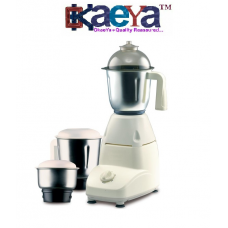 OkaeYa 500-Watt Mixer Grinder with 3 Jars (White)